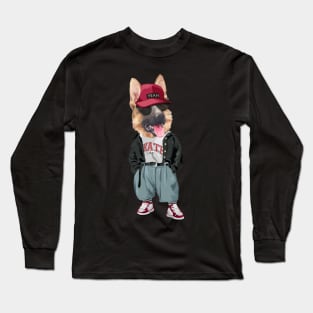 German Shepherd Dog - Hip Hop Style Long Sleeve T-Shirt